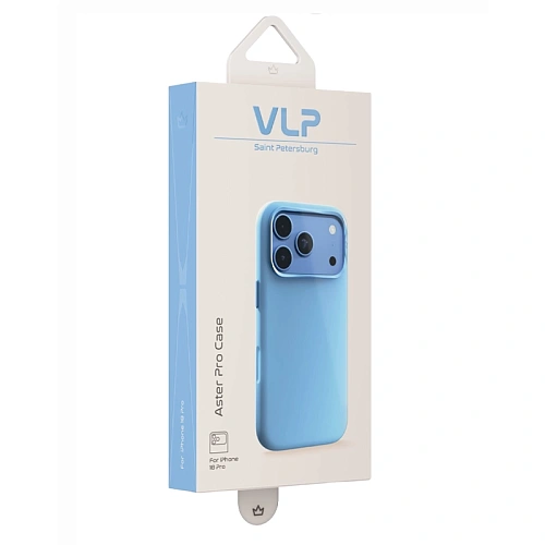 Чехол iPhone 18 Pro/17 Pro VLP Aster Pro Case с MagSafe, голубой
