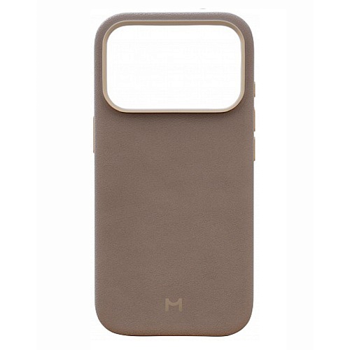 Чехол iPhone 17 Pro Max Magssory Eco-Leather Case, MagSafe, темно-бежевый