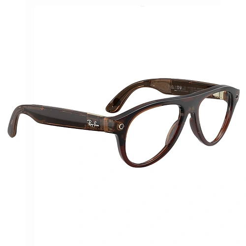 Умные Очки Ray-Ban Meta Aviator Gen 3, Polished Transparent Umber, Clear/Jade Transitions, Размер M