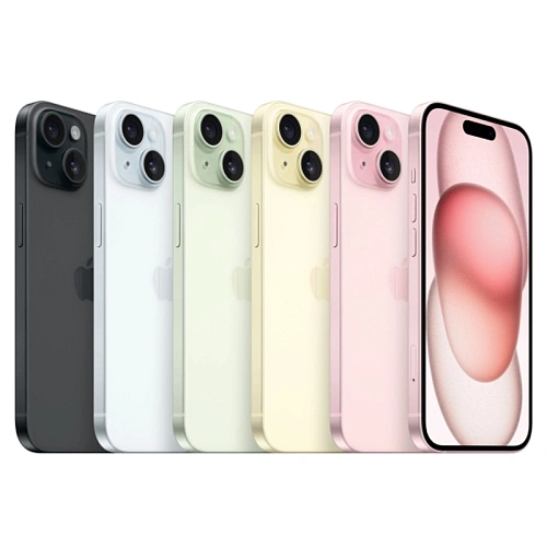 iPhone 15, 128 ГБ, голубой