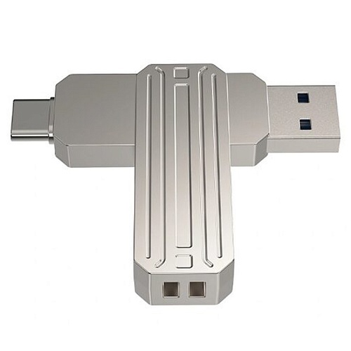 Флешка WIWU Wi-FD003,  128 ГБ, серый