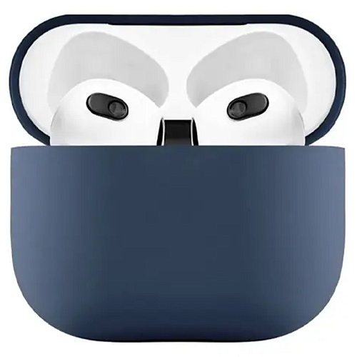 Чехол Airpods 3 uBear Touch 0,8 мм, темно-синий
