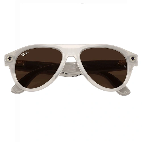Умные Очки Ray-Ban Meta Aviator Gen 3, Polished Milky Warm Beige, Clear/Brown Transitions, Размер M