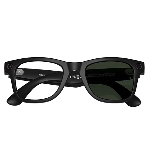 Умные Очки Ray-Ban Meta Wayfarer Gen 2, Shiny Black, Clear/Graphite Green Transitions, (53-22-155mm)