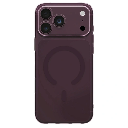 Чехол iPhone 18 Pro Max/17 Pro Max Uniq AirSuit Glossy MagSafe, бургунди