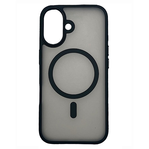 Чехол iPhone 16 AceCase Soft Rim, черный