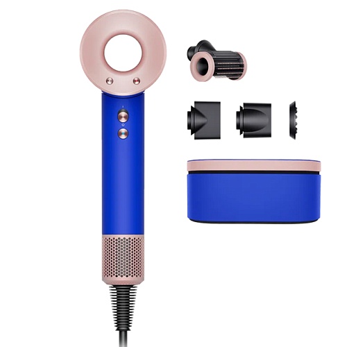 Фен Dyson Supersonic HD15, синий/пудровый (футляр)