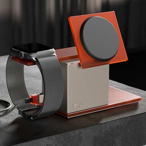 Беспроводное зарядное устройство vlp Neo Qi2.2. (4В1) серый