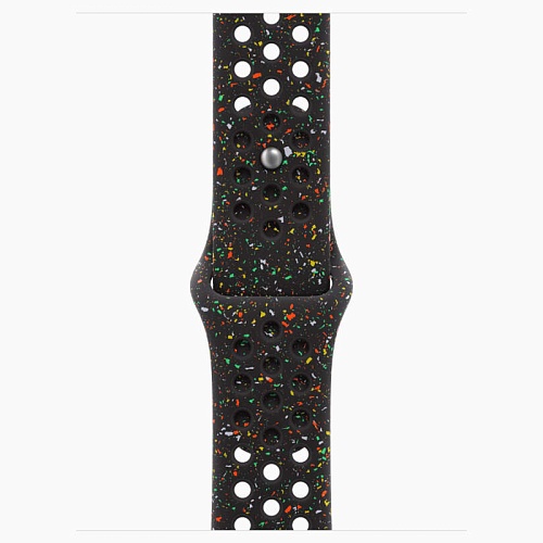 Apple Watch Series 11, 42 мм, корпус алюминий космический серый, Nike Sport Band, черный