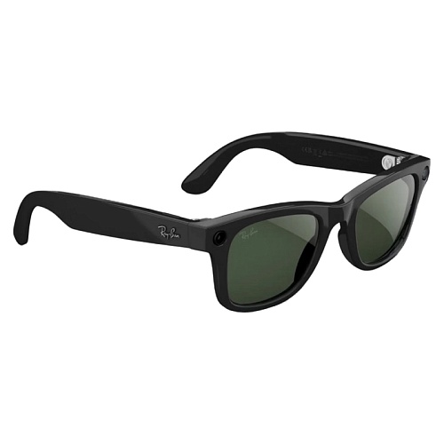 Умные Очки Ray-Ban Meta Wayfarer Gen 2, Shiny Black, Clear/Graphite Green Transitions, (53-22-155mm)