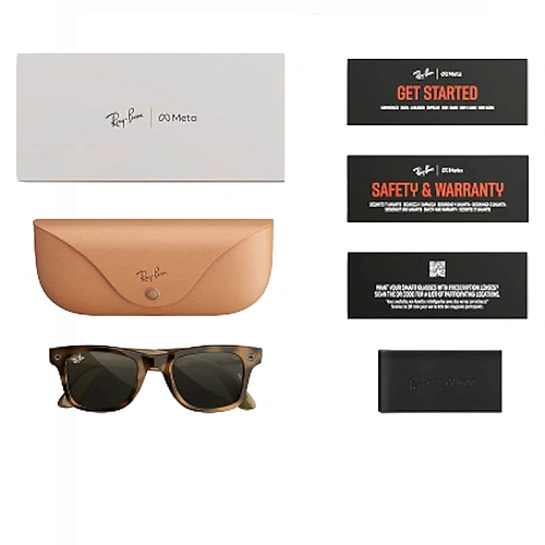 Умные Очки Ray-Ban Meta Wayfarer Gen 3, Polished Havana, Green, Размер M