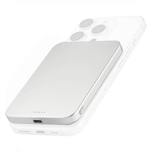 Внешний Аккумулятор uBear Slide Magnetic Power Bank 5000Мач, белый