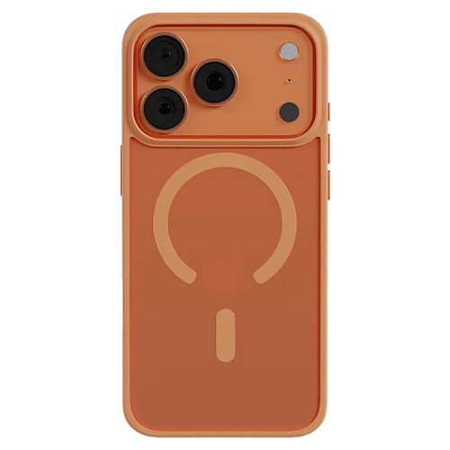 Чехол iPhone 17 Pro Max AceCase Soft Rim, оранжевый