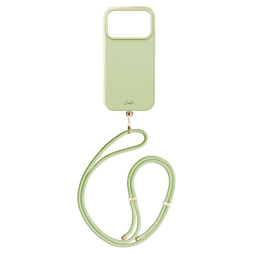 Чехол iPhone 17 Pro Uniq COEHL Strap series Mirelle MagSafe,  зеленый