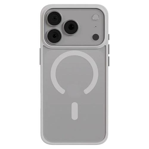 Чехол iPhone 17 Pro Max AceCase Soft Rim, белый