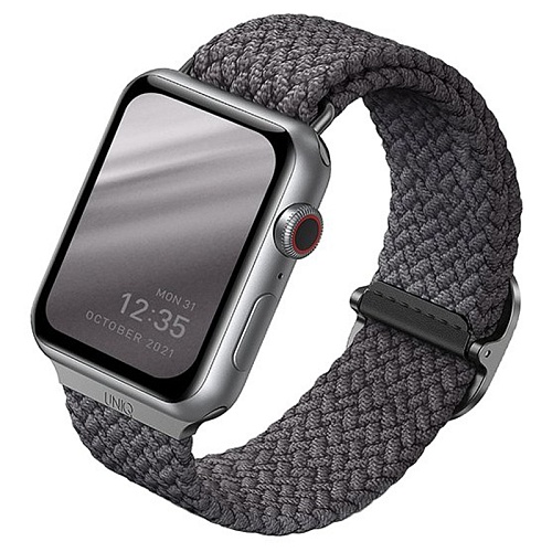 Ремешок Uniq  ASPEN Strap Braided Для Apple Watch 42/41/40 mm, серый