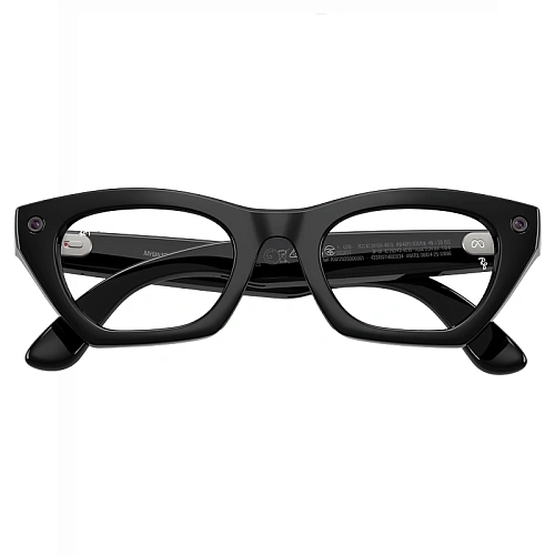 Умные Очки Ray-Ban Meta Zena Gen 3, Shiny Black, Clear/Green Transitions, Размер M