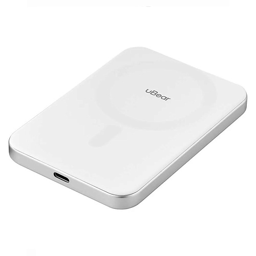 Внешний Аккумулятор uBear Slide Magnetic Power Bank 5000Мач, белый