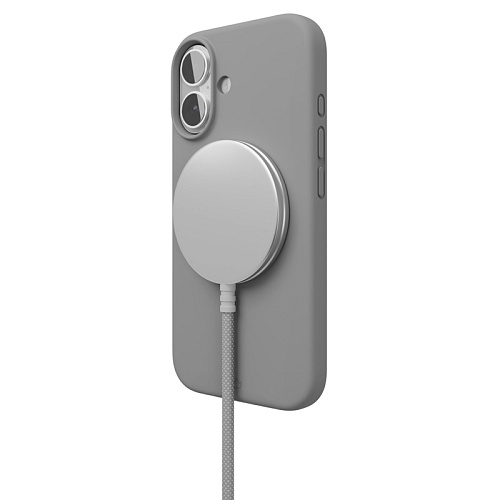 Чехол iPhone 16 vlp Aster Case С MagSafe, серый
