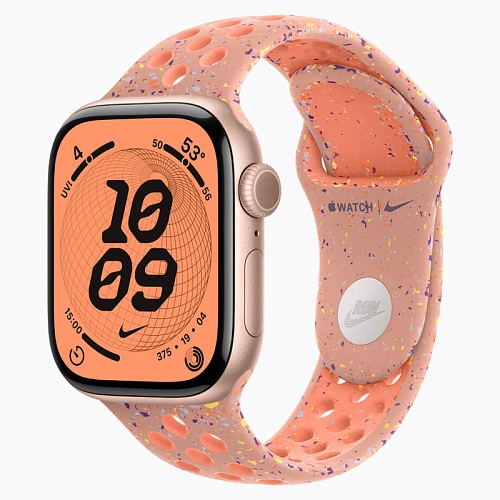 Apple Watch Series 11, 42 мм, корпус алюминий розовое золото, Nike Sport Band, альпийский розовый
