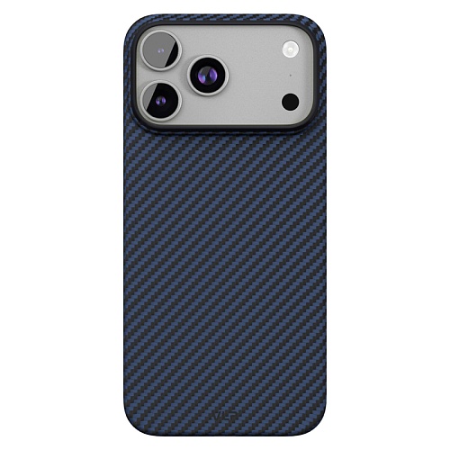 Чехол iPhone 17 Pro Max VLP Kevlar Case с MagSafe, синий