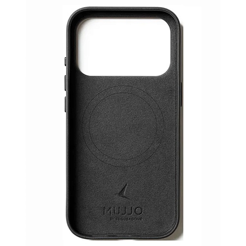 Чехол iPhone 17 Pro Max Mujjo Leather Wallet, черный