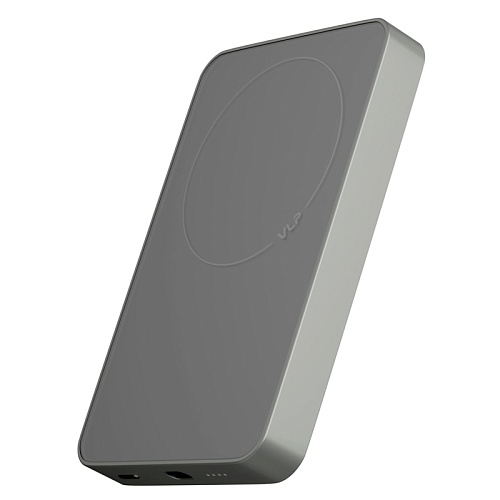 Внешний Аккумулятор vlp Diamond Energy MagSafe, Qi2, 10000 mAh, USB-C, натуральный титан