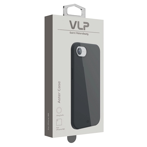 Чехол защитный VLP Aster Case с MagSafe для iPhone 16E/17E, черный