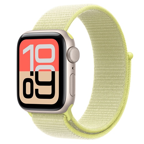 Apple Watch SE 3, 44 мм, алюминий сияющая звезда, спортивный ремешок