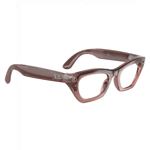Умные Очки Ray-Ban Meta Zena Gen 3, Polished Milky Pink Blush, Clear/Grey Transitions, Размер M