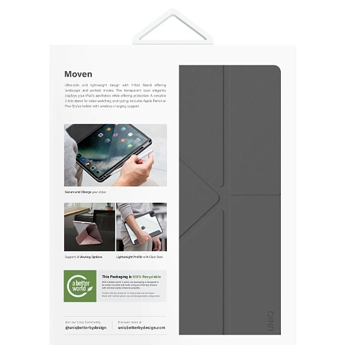 Чехол Для iPad Air 11 (2024-2026) / Air 10.9 (2020/22) Uniq Moven, серый