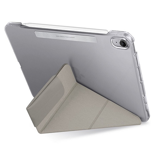 Чехол iPad Mini 6 (2021) / 7 A17 Pro (2024) Uniq Camden Anti-microbial, серый