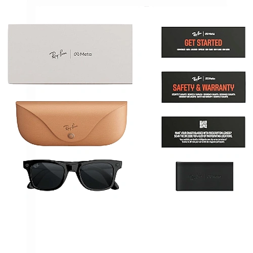 Умные Очки Ray-Ban Meta Wayfarer Gen 3, Shiny Black, Clear/Grey Transitions, Размер M