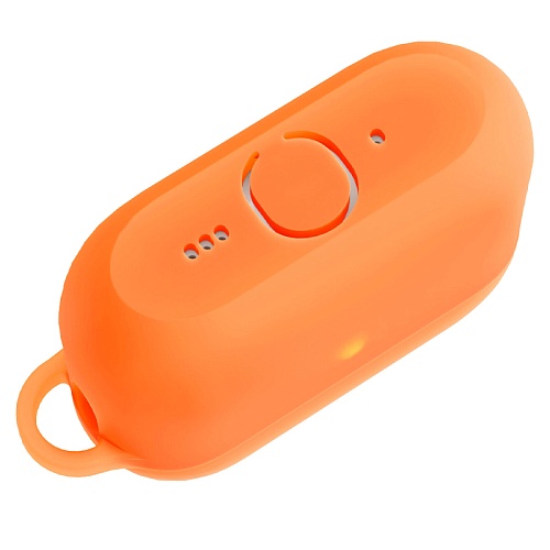 Чехол Для AirPods Pro 3 VLP Charm Case Силиконовый, оранжевый