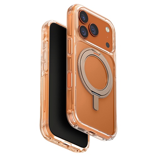 Чехол iPhone 17 Pro Max Uniq Swivix with 360-Rotating stand MagSafe, золотой