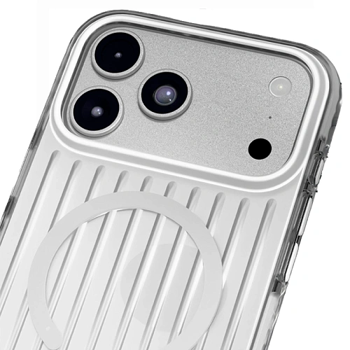 Чехол iPhone 18 Pro/17 Pro VLP Pulse Case с MagSafe, серебристый