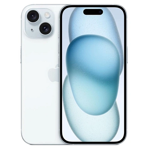 iPhone 15, 128 ГБ, голубой
