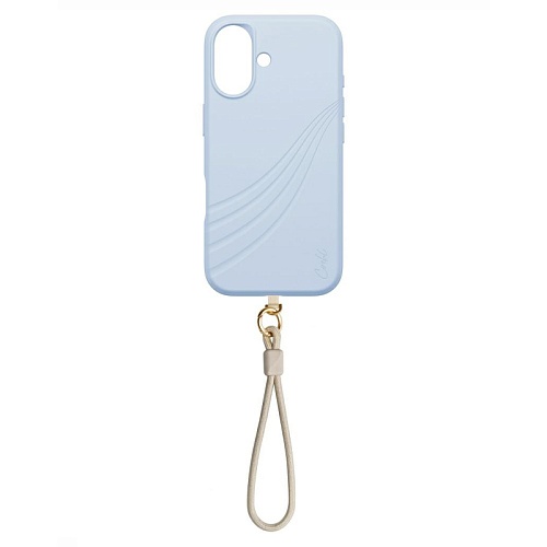 Чехол iPhone 17 Uniq COEHL Strap series Serina MagSafe, голубой