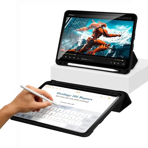 Чехол iPad 10 (10.9) 2022 Gurdini Milano Series, черный