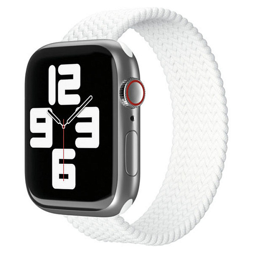 Ремешок нейлоновый плетёный "vlp" для Apple Watch 38/40/41, S/M, 2шт, белый