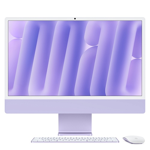 iMac 24 М4 Retina, 10C CPU, 10C GPU, 16/512 ГБ SSD, фиолетовый