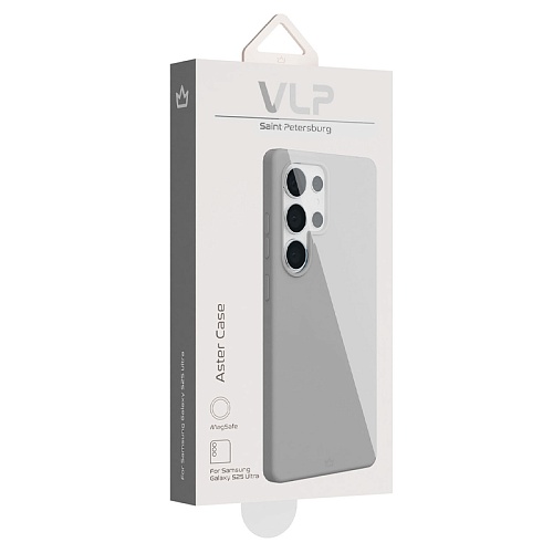 Чехол защитный VLP Aster Case с MagSafe для Samsung S25 Ultra, серый
