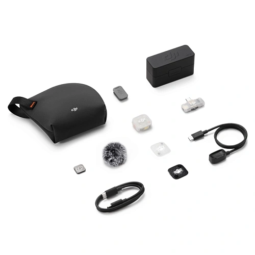 Беспроводной Микрофон DJI MIC Mini 2S (1 TX + 1 RX + Charging Case), черный