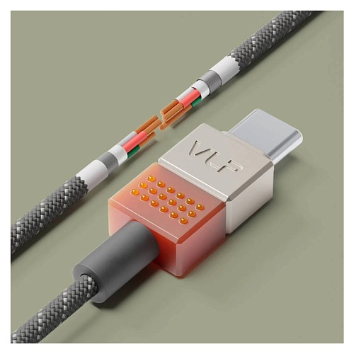 Дата-кабель vlp Neo USB-C, 100W, 1.5, серый