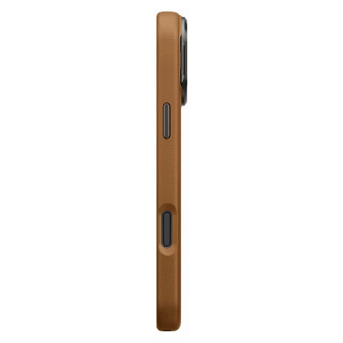 Чехол iPhone 17 Pro Max Uniq Heldro PRO Leatherette + FlexGrip & Camera stand MagSafe, карамельный