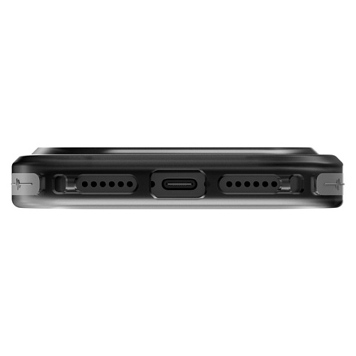 Чехол iPhone 17 Pro Max Uniq Combat Active Frost MagSafe, дымчатый/оранжевый