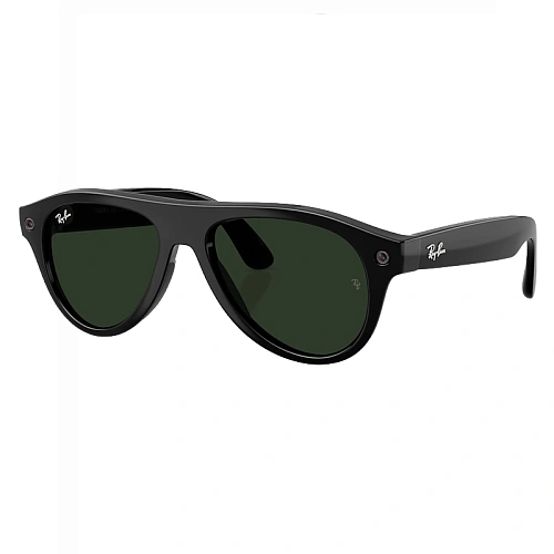 Умные Очки Ray-Ban Meta Aviator Gen 3, Shiny Black, Clear/Green Transitions, Размер M