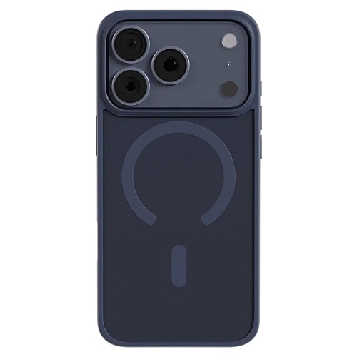 Чехол iPhone 17 Pro Max AceCase Soft Rim, синий