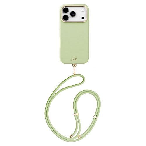 Чехол iPhone 17 Pro Uniq COEHL Strap series Mirelle MagSafe,  зеленый