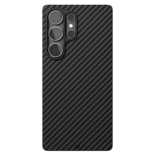 Чехол Для Samsung S25 Ultra vlp Kevlar Case С MagSafe, Кевлар, черный